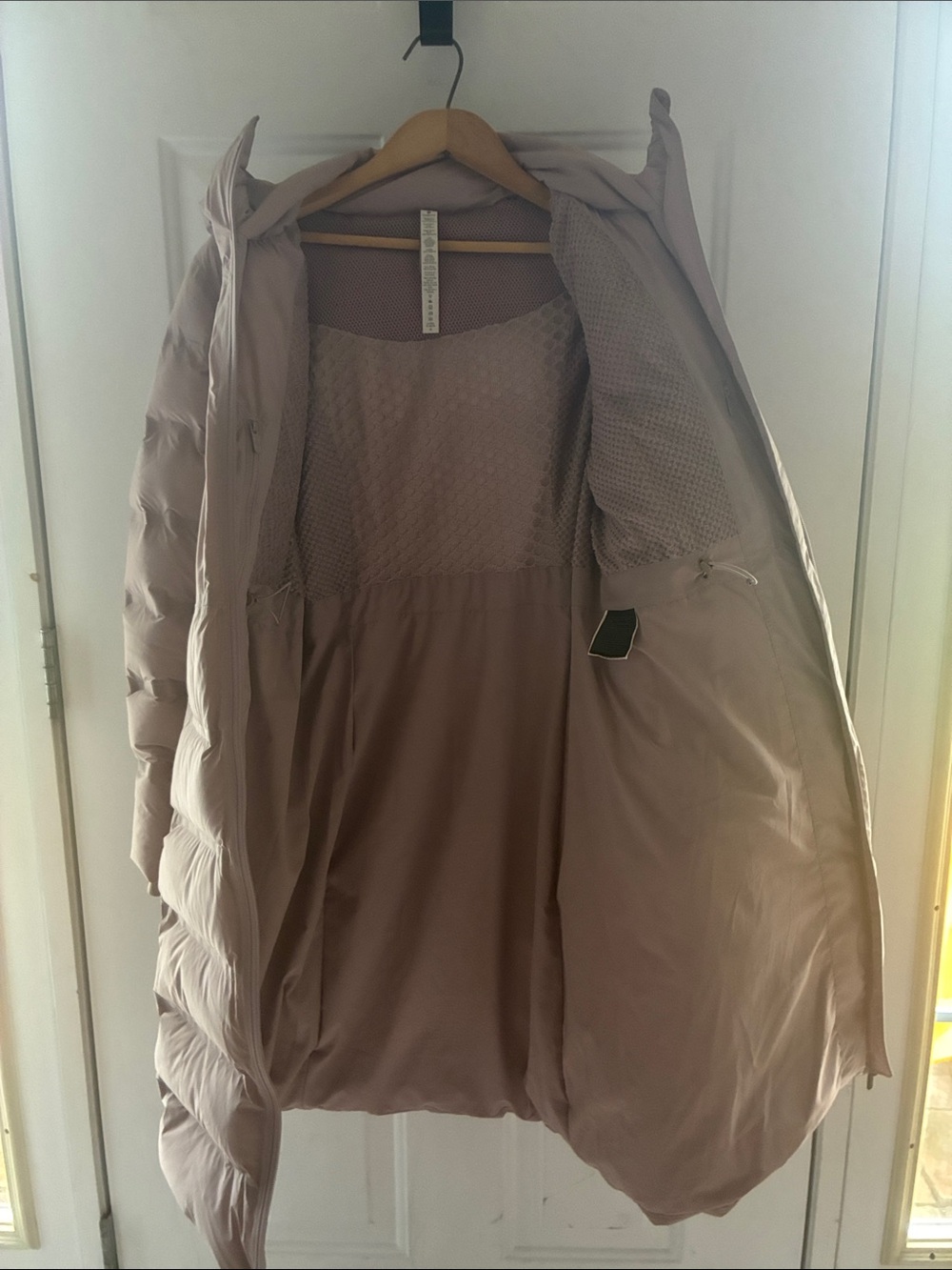 lululemon athletica Light Mauve Puffer Coat